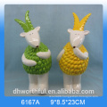 Creative animal figurine ceramic goat ornament